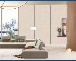 Carrelage artificiel en <span class=keywords><strong>pierre</strong></span> frittée blanche polie de 2400x1200x9mm pour décoration murale faux sol en marbre <span class=keywords><strong>fausse</strong></span> <span class=keywords><strong>pierre</strong></span> murale - Product Image 4