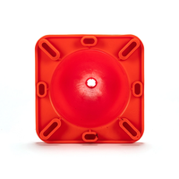 Cône de signalisation routière en PVC robuste, orange, 900 mm, réflecteur prismatique haute intensité, protection IP65, cône d'avertissement routier pour