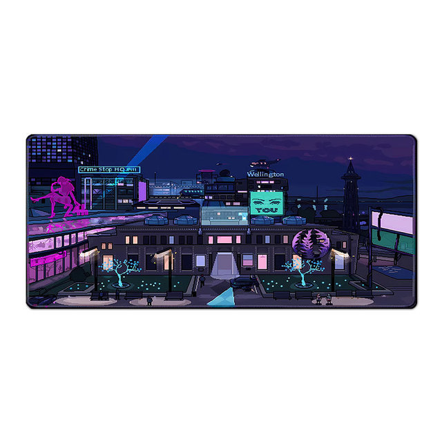 Cartoon Extended Gaming Mouse Pad Thickened Locked-Edge Eco-Friendly Non-Toxic Rubber Desk Mat for Office Computer Accessories