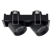 Meilleure qualité design de mode downlight réglable une tête double têtes quatre têtes mobiles vers le bas spot cadre rectangulaire