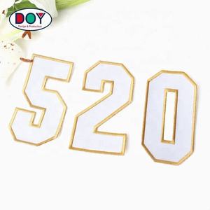 Нашивки для одежды, оптовая продажа, дешевая ткань, аппаратная вышивка, значки с номером для спортивной одежды - Product Image 6