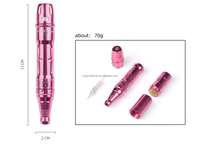 MIRUIKE Stylo Électrique Portable Sans Fil Rechargeable pour Tatouage des Sourcils, Machine de Maquillage Semi-Permanent pour le Visage en ABS, Utilisation Domestique UE, Autonomie 6 Mois