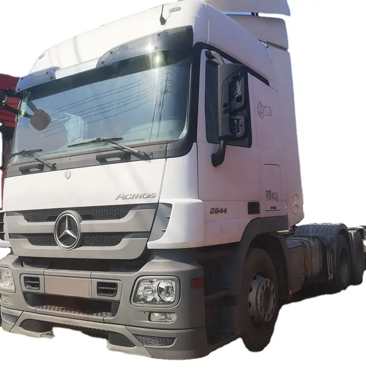 3344รถพ่วงฉุดหัวรถจักรเป็นผู้ขายร้อนใช้ Benz Actros 6X4รถพ่วงกับ10ยาง