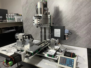 เครื่องกลึงซีเอ็นซีขนาดเล็กแบบมัลติฟังก์ชั่น พร้อมมอเตอร์เซอร์โวในตัว สำหรับงานกลึง กัด เจาะ และประกอบชิ้นส่วนด้วยมืออย่างแม่นยำ - Product Image 5