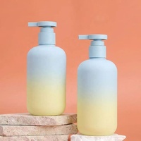 Flacon vide en PET/PP de 300 ml à dégradé de couleurs avec pompe à lotion pour lotion pour bébé, shampoing pour bébé et savon liquide