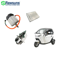 Nouveau Kit de Conversion Électrique Rawsuns RFD76-4kW 72V 4kW pour Véhicules Électriques avec Moteur PMSM à Fil Plat en Forme d'Épingle, Contrôleur Électrique et Onduleur Universel pour Tricycle