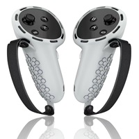 Housse de protection en silicone pour poignée de manette, compatible avec les accessoires de jeu de réalité virtuelle, adaptée à Meta Quest 3/3s