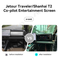 ZWNAV 12,3 pouces Android 13 Qualcomm 668S DSP OLED Carplay Jetour Traveler/Shanhai T2 Co-pilote GPS Navigation Multimédia Vidéo