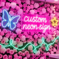 Enseigne au néon LED imprimée UV Forme personnalisée Conception économie d'énergie lumineuse Publicité d'entreprise Enseigne au néon