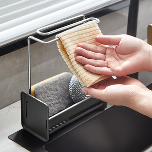 Support de rangement de finition de <span class=keywords><strong>cuisine</strong></span> support de chiffon de vaisselle égouttoir à serviettes éponge support d'arrangement d'essuyage - Product Image 5
