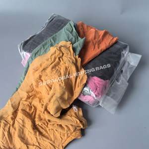 Trapos de Limpieza Industriales 100% Algodón, Trapos de Felpa de Colores Variados, Trapos de Tela Tipo Sudadera - Product Image 1