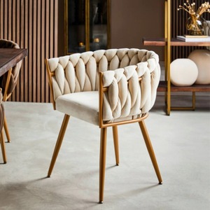 Chaises de restaurant rentables Chaises de salle à manger en tissu doux au toucher <span class=keywords><strong>Chaise</strong></span> de salle à manger confortable - Product Image 1