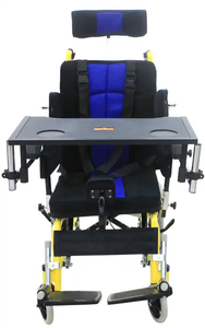 Fauteuil roulant manuel en acier à prix compétitif pour enfants paralysie cérébrale pliable physiothérapie fonctionnelle pour la réadaptation - Product Image 2