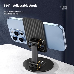 <span class=keywords><strong>Support</strong></span> de <span class=keywords><strong>tablette</strong></span> de téléphone en métal portable réglable multifonction rotatif à 360 degrés caractéristique de levage et de pliage pour les appareils mobiles de voitures - Product Image 4