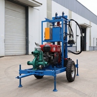 Foreuse de puits d'eau sur chenilles de 200 m pour l'approvisionnement en eau par forage, personnalisable OEM, vente en gros usine