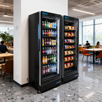 Nouveau Distributeur Automatique Réfrigéré IA à Service Visuel Automatisé, 17 pieds cubes, avec Surveillance à Distance Intelligente et Refroidisseur IA Entièrement Automatique