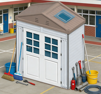WooWild Atelier/Entrepôt Modulaire Préfabriqué Portable Isolé Étanche Mobile Écologique à Énergie Solaire en HDPE
