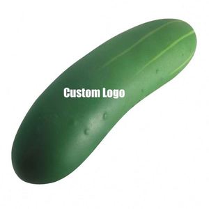 Balle anti-stress promotionnelle en forme de cornichon, logo personnalisé, jouets en mousse PU en forme de cornichons - Product Image 2