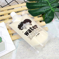 Pochettes souples personnalisées en plastique transparent de 150g avec bec verseur pour café et jus – Sécurité et fraîcheur garanties