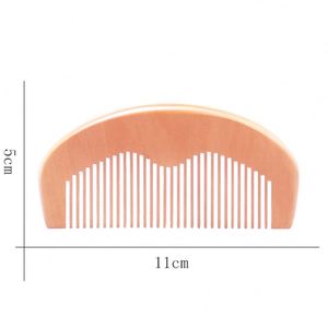 Peine de Barba de Madera Ecológico con Logotipo Personalizado, Peine de Dientes Anchos de Alta Calidad para Hombre - Product Image 5