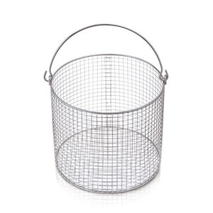 Conteneur alimentaire rectangulaire creux en acier inoxydable avec fibres végétales tressées 60x40x30cm – Durable et portable pour la cuisine - Product Image 3