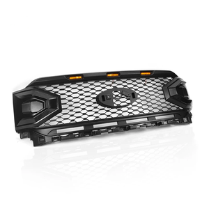 Gobison Neuestes Design 2021+ Frontgrill Schwarzes Mesh-Gitter Mit LED-Licht für <span class=keywords><strong>FORD</strong></span> F150 Frontgrill - Product Image 4