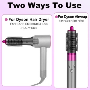 <span class=keywords><strong>Cepillo</strong></span> Redondo Pequeño para Dar Volumen para Secadores <span class=keywords><strong>Dyson</strong></span> Airwrap con Adaptador para Secadores <span class=keywords><strong>Dyson</strong></span> HD01 HD02 HD03 HD04 HD07 HD08 - Product Image 3