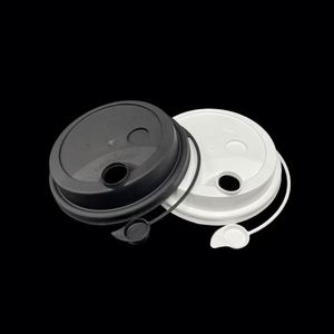 Couvercles en plastique PP anti-fuite de 90 mm pour gobelets en papier écologiques jetables, pour boissons chaudes, série Noël, fermetures de bouteilles - Product Image 2