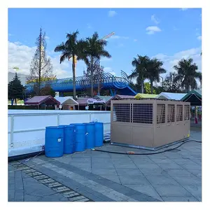 Customizable recirculating glycol ice rink cryogenic chiller