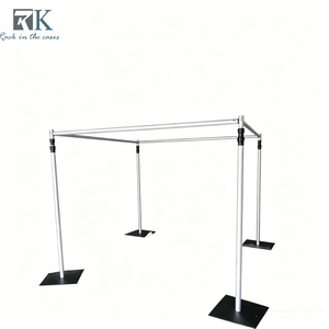 Telescopic poles Wholesale Pipe and Drape Wedding <b>Backdrop</b> <b>Stand</b> Portable Pipe and Drape Kit for Wedding Decoration - Product Image 1