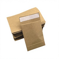 Enveloppe en papier kraft biodégradable et écologique pour emballage express simple, avec fermeture adhésive double face