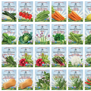 Old Farmer's Almanac Pack de <span class=keywords><strong>variétés</strong></span> de légumes Heirloom-44 paquets pollinisés ouverts sans OGM pour pots de fleurs et jardinières - Product Image 1