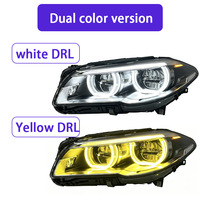 Kit de Actualización de Faros Delanteros LED Angel Eye XUNBAI de 55W y 12V para Serie 5 F10/F18 (2011-2017), Reemplazo Directo