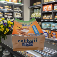Sacs d'emballage en papier scellés à huit côtés, sacs à fermeture éclair auto-scellants, sachets stand-up en aluminium pour aliments pour animaux et chats, brillants
