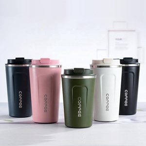 OEM/ODM Modern Stainless Steel 380ml Powder Coated Vacuum Insulated Travel <b>Coffee</b> Tumbler Handle 6-12 Hours Thermal Insulation - Product Image 1