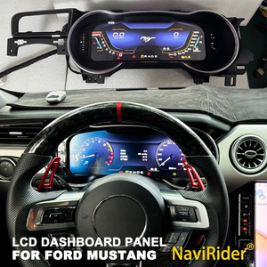 แผงหน้าปัดดิจิตอล LCD พร้อมมาตรวัดความเร็วรอบ มาตรวัดระยะทาง สำหรับรถฟอร์ด มัสแตง ปี 2015-2021 ชุดหน้าปัดแบบ Virtual Cockpit พร้อมระบบ GPS และมาตรวัดความเร็ว - Product Image 1