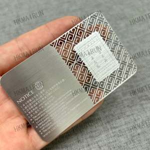 Cheap Price Embossing Premium Metal Printing Product Card - Product Image 1