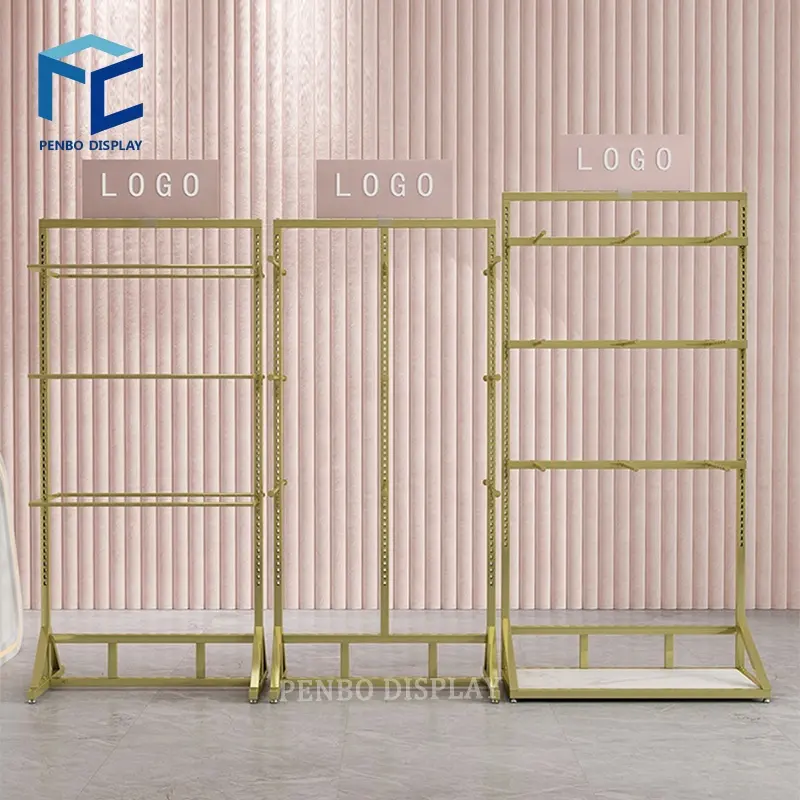 Women Mens Underwear Store Interior Design Lingerie Store Display Stand Fitting Metal Display Rack Showcase For Clothing