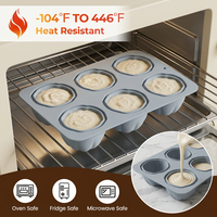 Moule à gâteau en silicone SILIKOLOVE Factory, 6 cavités, forme citrouille, pour mousse, LFGB Platinum, antiadhésif, sans BPA, 100% silicone alimentaire