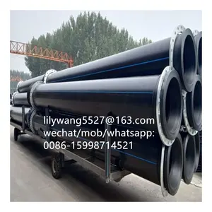 18' HDPE Pipe With Flange Connections Dredge Pipe Floats For Slurry Dredger