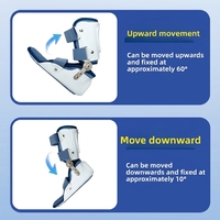 Attelle de cheville médicale réglable avec charnière ROM, support AFO pour immobilisation des fractures de la cheville, stabilisation des entorses et récupération des blessures