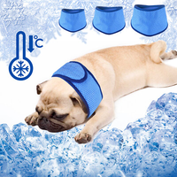 Collier ajustable de refroidissement pour chien Style sportif Écharpe glacé Refroidissement instantané du cou pour chien d'été chaud Bandana de refroidissement pour animal de compagnie