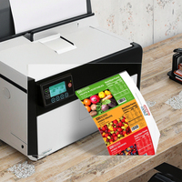 Nuevo Dispositivo de Impresión de Etiquetas Digitales con Alimentación por Rollo de Tinta a Base de Agua Multicolor, Unidad Automática de Impresión de Etiquetas Adhesivas por Inyección de Tinta
