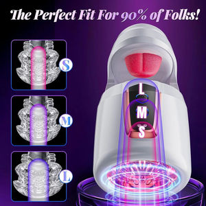 Meistverkaufter Vollautomatischer Zungenleckender <span class=keywords><strong>Masturbator</strong></span> Smart Stressabbauender Masturbationsbecher Erwachsenen-Masturbationsgerät für Männer - Product Image 5