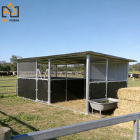 Seepoem – Écurie modulaire de luxe préfabriquée en acier galvanisé à chaud pour chevaux, avec toit, personnalisable, portes faciles à installer, 1.5 m