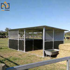 Establo Portátil Prefabricado de Madera Contrachapada para <span class=keywords><strong>Caballos</strong></span> con Techo, Boxes Modulares y Personalizables, Establo de Lujo con Puerta - Product Image 3