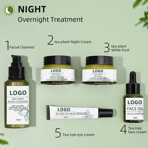 Kit de Soins de la Peau le Plus Vendu : Crème de Nuit Éclaircissante et Régulatrice de Sébum à la Plante du Thé avec Marque Privée - Product Image 5