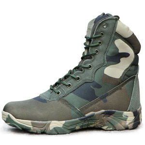 Maßge schneiderte Herren stiefel Feld tarnung Wanderschuhe Kampf Wüsten schuhe Training schwarze taktische Stiefel - Product Image 2