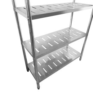 رف تخزين أرفف تثقيب من الفولاذ المقاوم للصدأ مستلزمات الفنادق للاستخدام التجاري في تقديم الطعام - Product Image 5