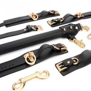 Игрушки для БДСМ: Регулируемый съемный металлический стержень для расширения ног, высококачественные наручники и ножные кандалы, реквизит для флирта - Product Image 5